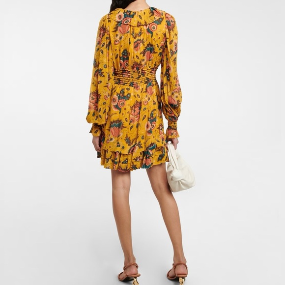 Ulla Johnson Adara Waterlily Yellow Dress Size 0 NWT - Picture 2 of 16